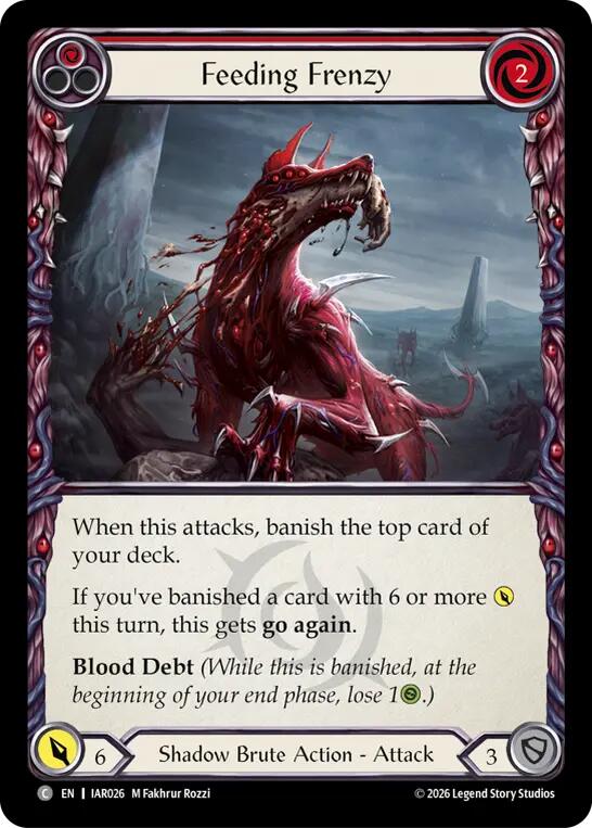 Feeding Frenzy (Red) (IAR026) [Usurp the Shadow Throne] | Boutique FDB TCG