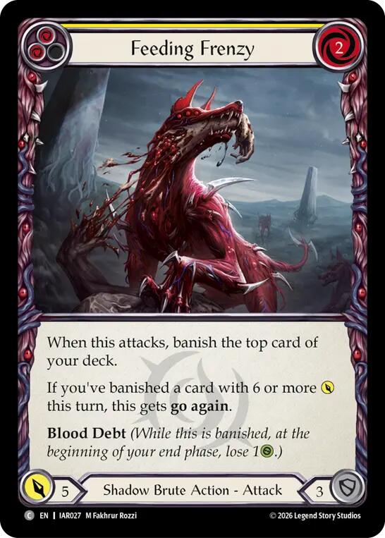 Feeding Frenzy (Yellow) (IAR027) [Usurp the Shadow Throne] | Boutique FDB TCG