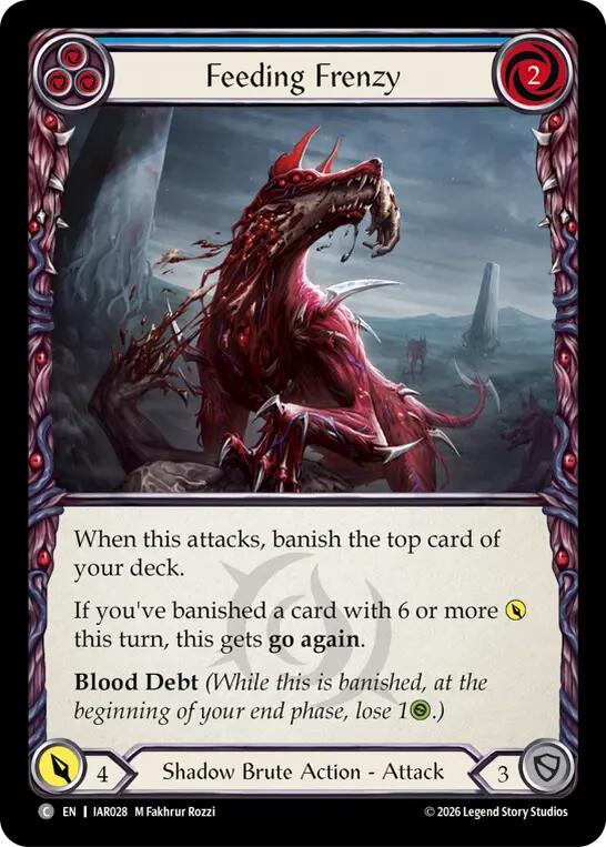 Feeding Frenzy (Blue) (IAR028) [Usurp the Shadow Throne] | Boutique FDB TCG