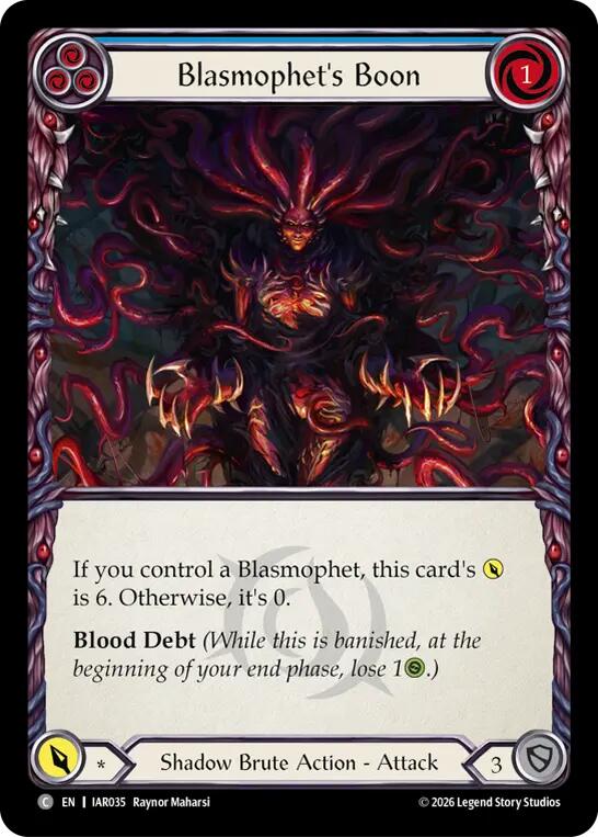 Blasmophet's Boon (IAR035) [Usurp the Shadow Throne] | Boutique FDB TCG