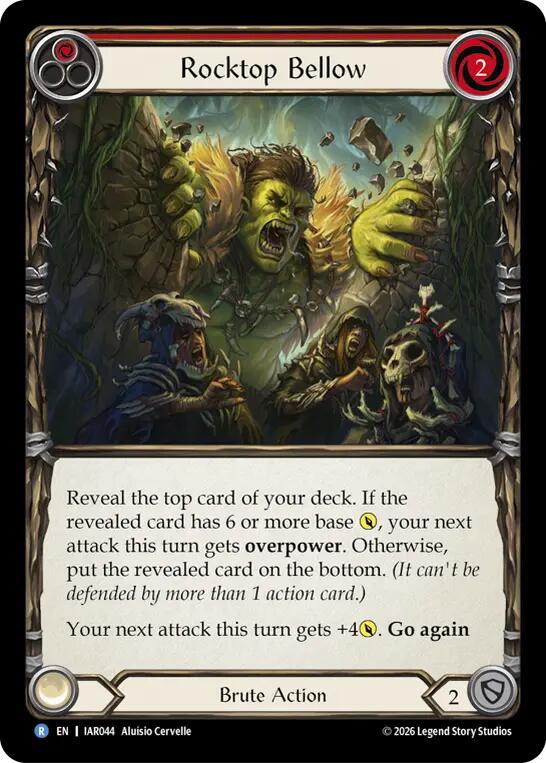Rocktop Bellow (Red) (IAR044) [Usurp the Shadow Throne] | Boutique FDB TCG