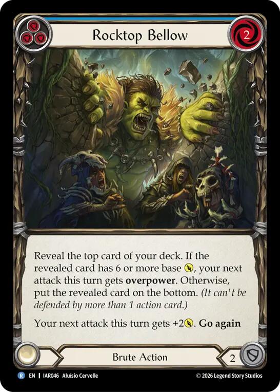 Rocktop Bellow (Blue) (IAR046) [Usurp the Shadow Throne] | Boutique FDB TCG