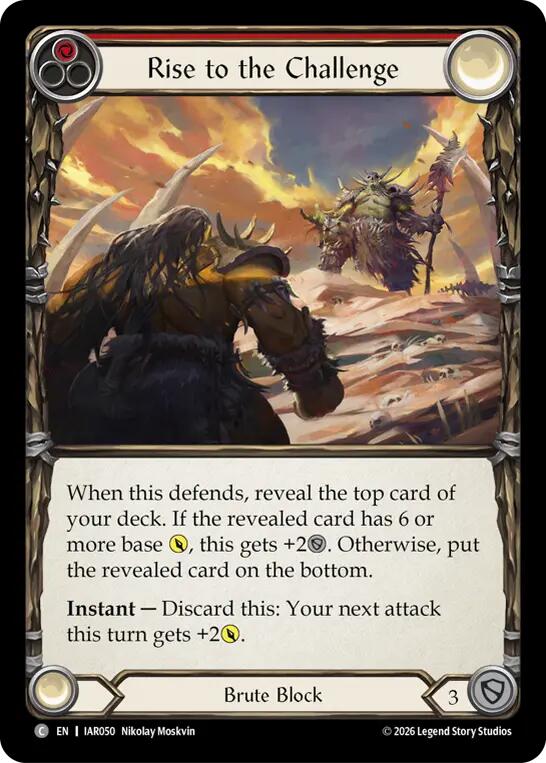 Rise to the Challenge (Red) (IAR050) [Usurp the Shadow Throne] | Boutique FDB TCG