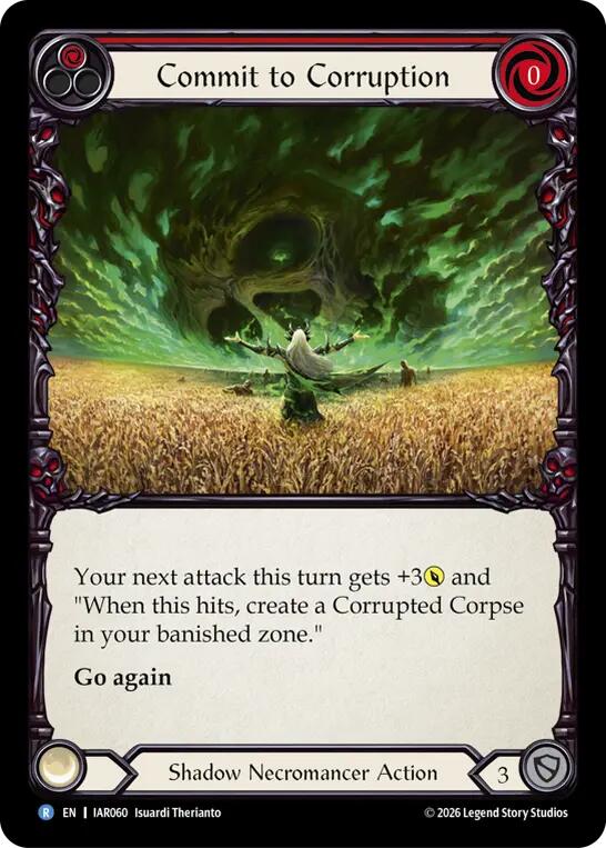 Commit to Corruption (Red) (IAR060) [Usurp the Shadow Throne] | Boutique FDB TCG