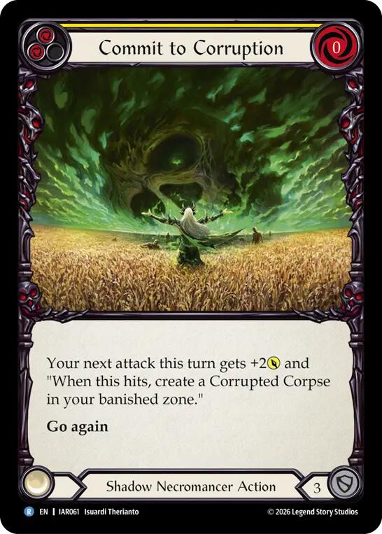 Commit to Corruption (Yellow) (IAR061) [Usurp the Shadow Throne] | Boutique FDB TCG