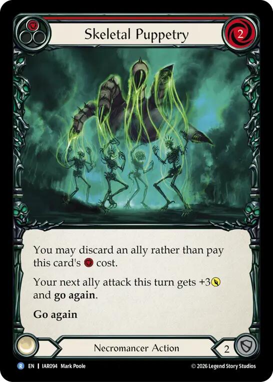 Skeletal Puppetry (Red) (IAR094) [Usurp the Shadow Throne] | Boutique FDB TCG