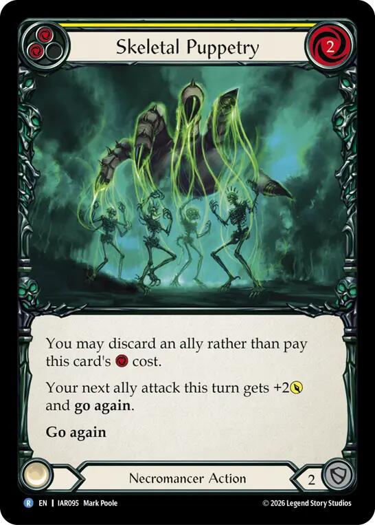 Skeletal Puppetry (Yellow) (IAR095) [Usurp the Shadow Throne] | Boutique FDB TCG