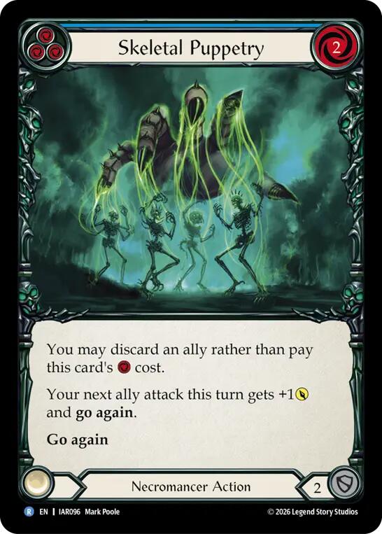 Skeletal Puppetry (Blue) (IAR096) [Usurp the Shadow Throne] | Boutique FDB TCG