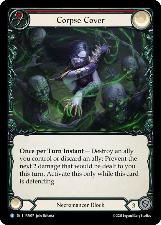 Corpse Cover (Red) (IAR097) [Usurp the Shadow Throne] | Boutique FDB TCG