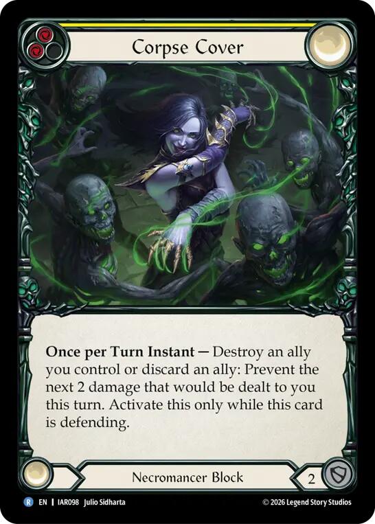 Corpse Cover (Yellow) (IAR098) [Usurp the Shadow Throne] | Boutique FDB TCG