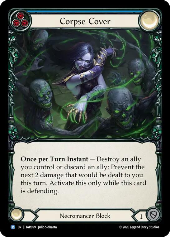 Corpse Cover (Blue) (IAR099) [Usurp the Shadow Throne] | Boutique FDB TCG