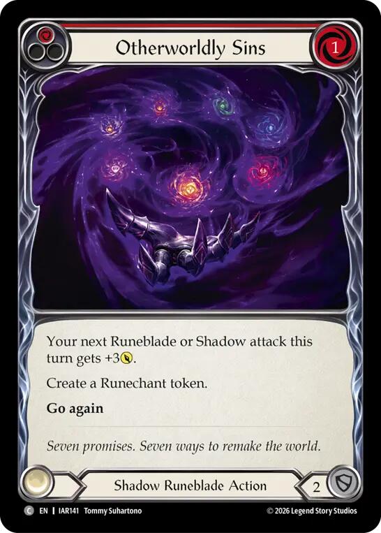 Otherworldly Sins (Red) (IAR141) [Usurp the Shadow Throne] | Boutique FDB TCG