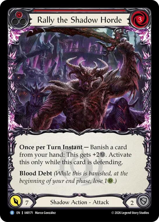 Rally the Shadow Horde (Red) (IAR171) [Usurp the Shadow Throne] | Boutique FDB TCG
