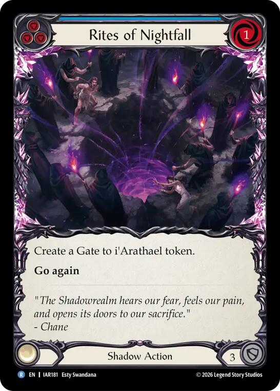 Rites of Nightfall (IAR181) [Usurp the Shadow Throne] | Boutique FDB TCG