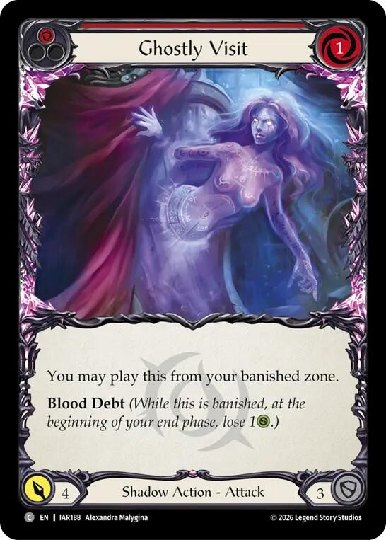 Ghostly Visit (Red) (IAR188) [Usurp the Shadow Throne] | Boutique FDB TCG