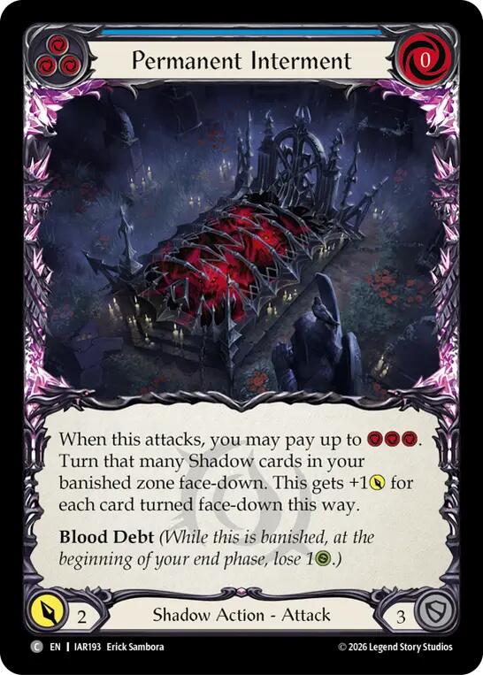 Permanent Interment (Blue) (IAR193) [Usurp the Shadow Throne] | Boutique FDB TCG