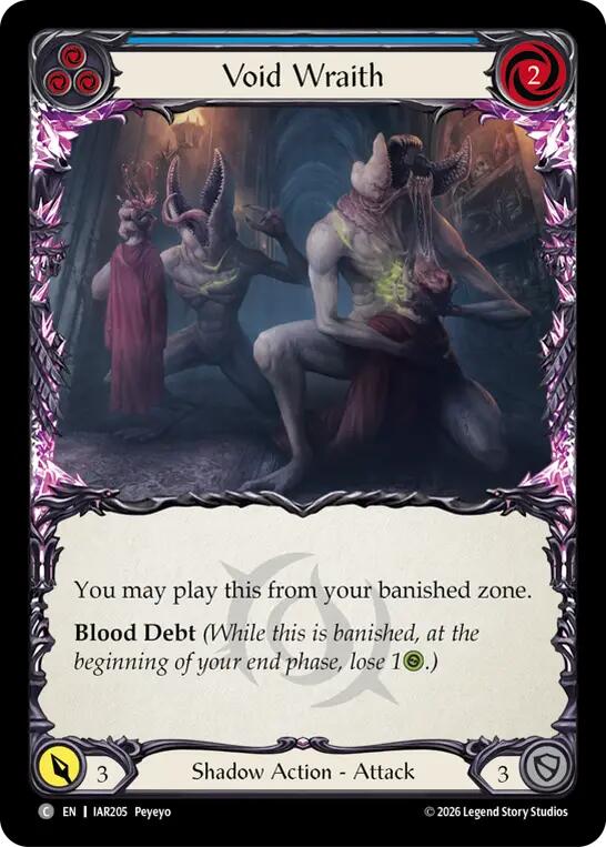 Void Wraith (Blue) (IAR205) [Usurp the Shadow Throne] | Boutique FDB TCG
