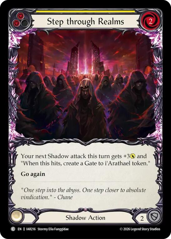 Step through Realms (Yellow) (IAR216) [Usurp the Shadow Throne] | Boutique FDB TCG