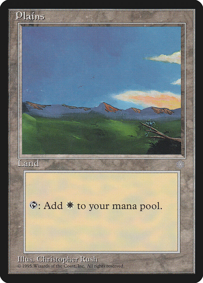 Plains (Two Flying Birds) [Ice Age] | Boutique FDB TCG
