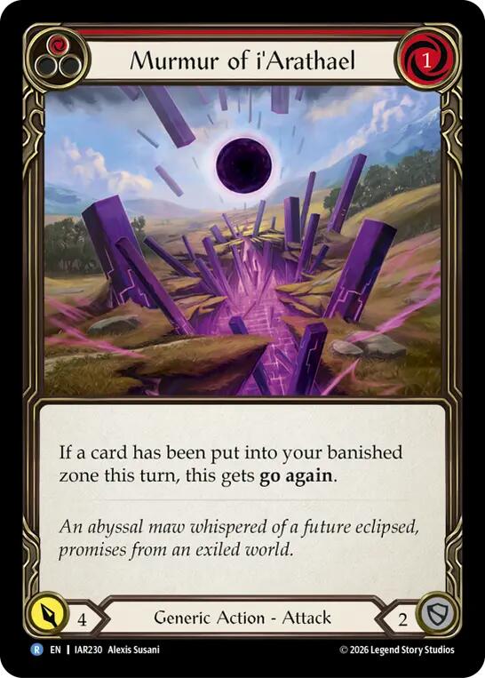 Murmur of i'Arathael (IAR230) [Usurp the Shadow Throne] | Boutique FDB TCG