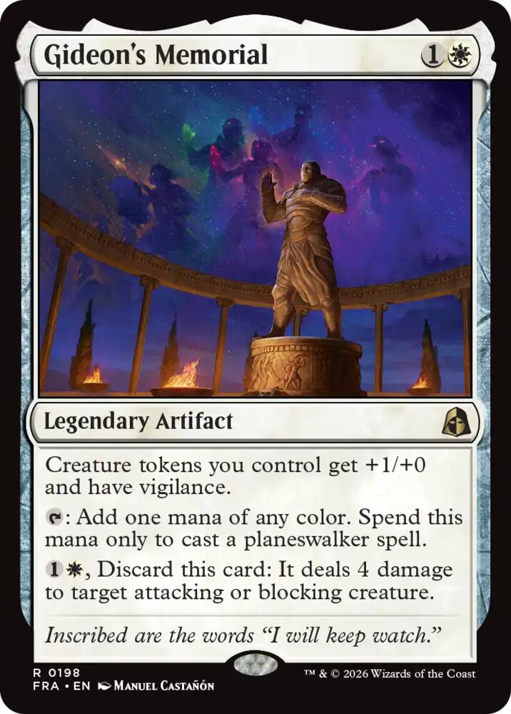 Gideon's Memorial (198) [Reality Fracture] | Boutique FDB TCG