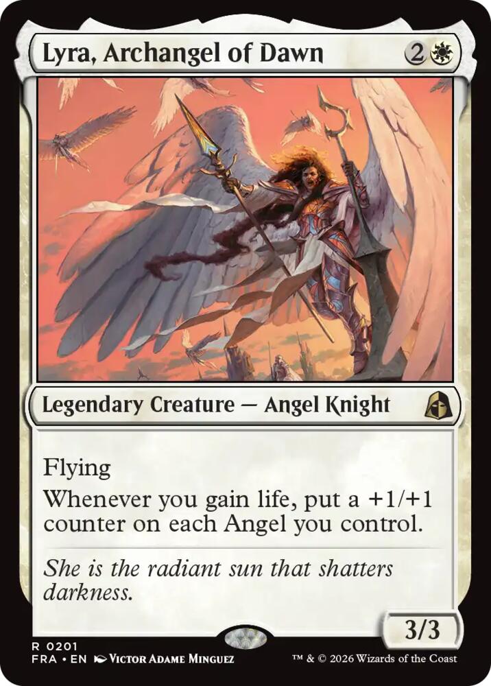 Lyra, Archangel of Dawn (201) [Reality Fracture] | Boutique FDB TCG