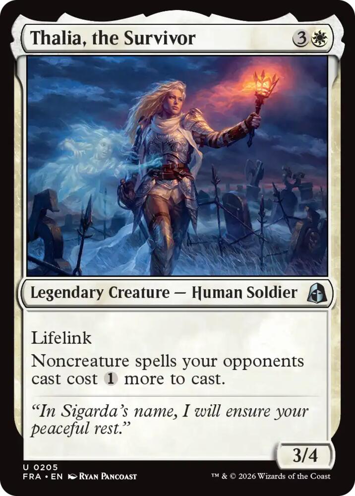 Thalia, the Survivor (205) [Reality Fracture] | Boutique FDB TCG