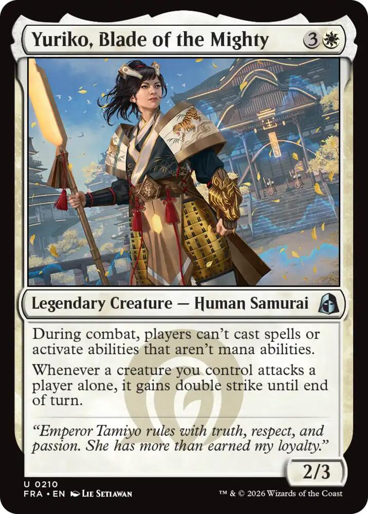 Yuriko, Blade of the Mighty (210) [Reality Fracture] | Boutique FDB TCG
