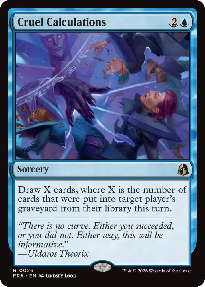 Cruel Calculations (26) [Reality Fracture] | Boutique FDB TCG