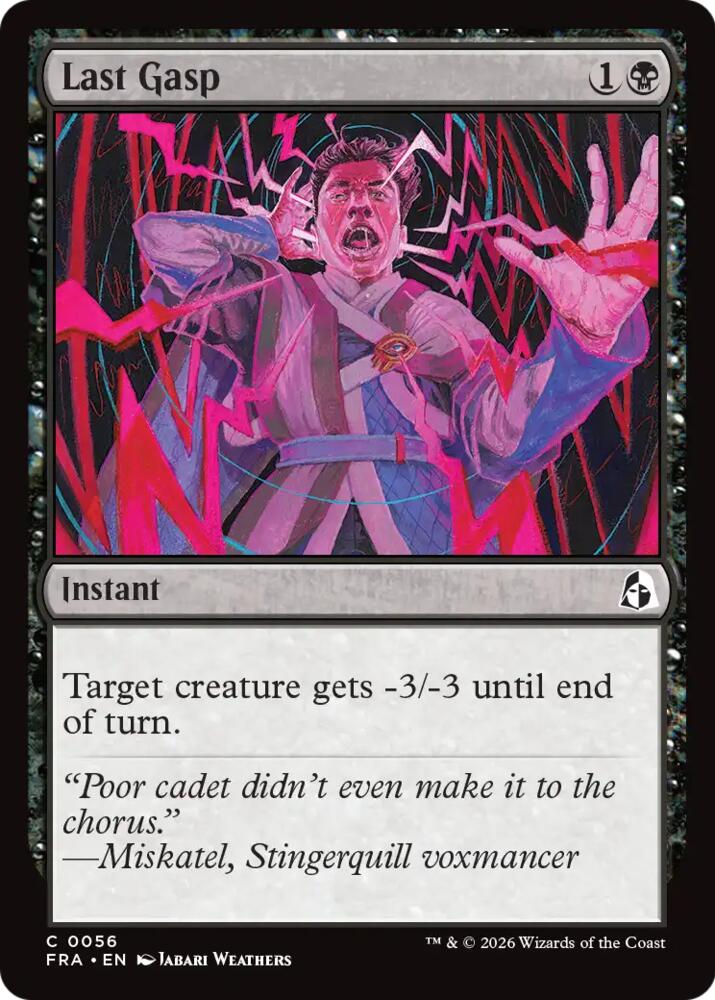 Last Gasp (56) [Reality Fracture] | Boutique FDB TCG