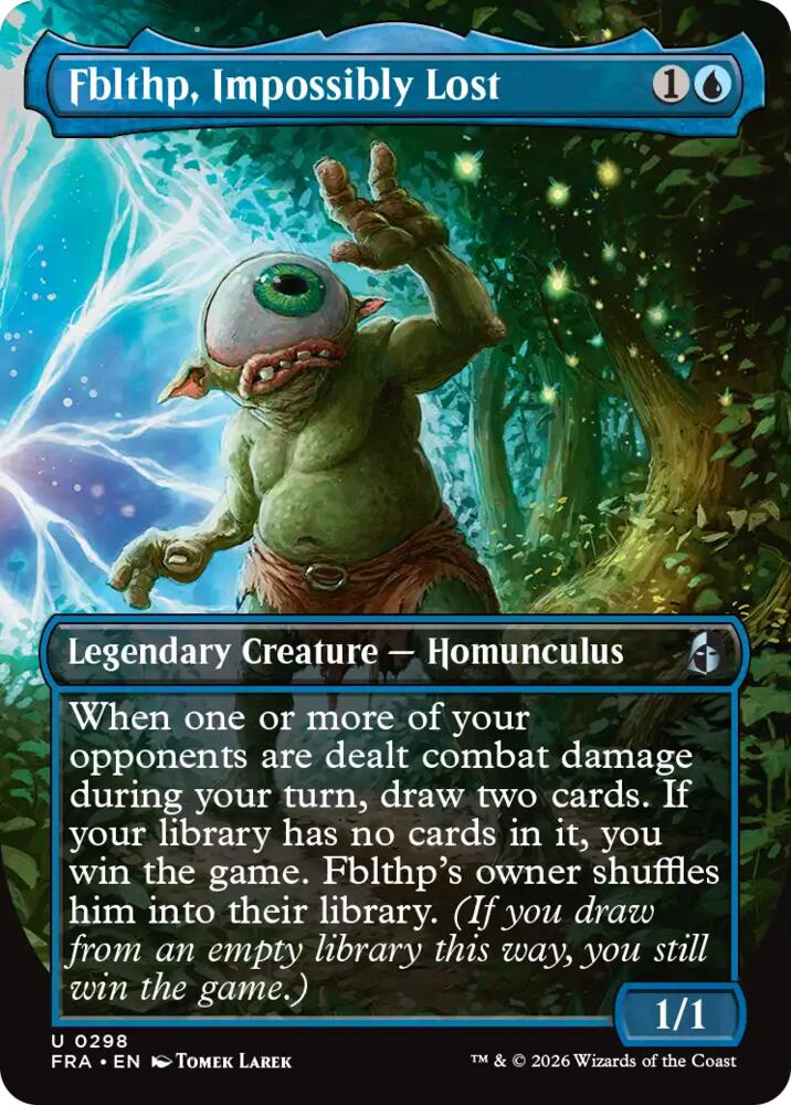 Fblthp, Impossibly Lost (Borderless) (298) [Reality Fracture] | Boutique FDB TCG