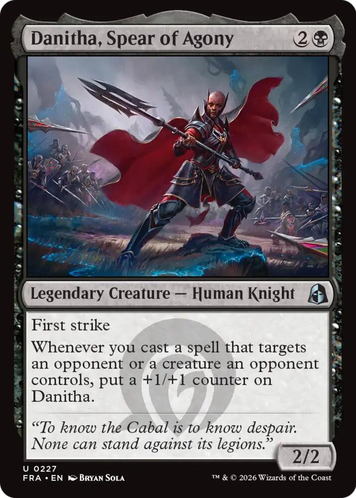 Danitha, Spear of Agony (227) [Reality Fracture] | Boutique FDB TCG