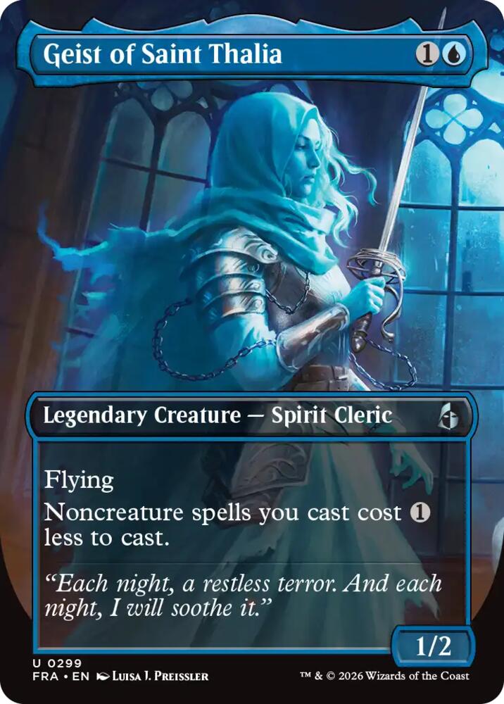 Geist of Saint Thalia (Borderless) (299) [Reality Fracture] | Boutique FDB TCG