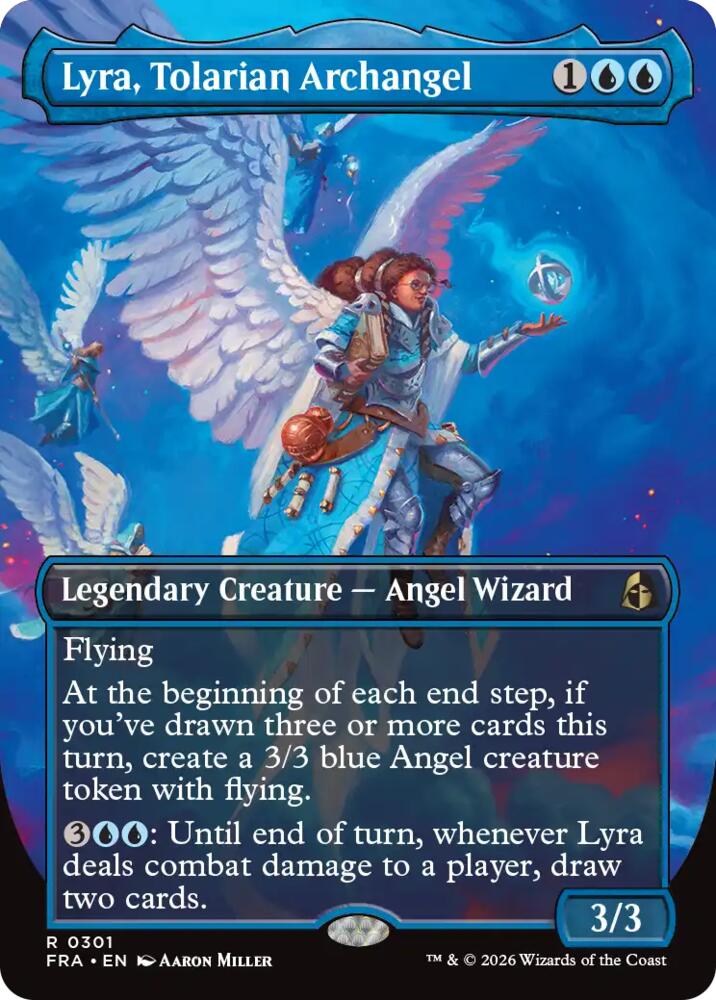 Lyra, Tolarian Archangel (Borderless) (301) [Reality Fracture] | Boutique FDB TCG