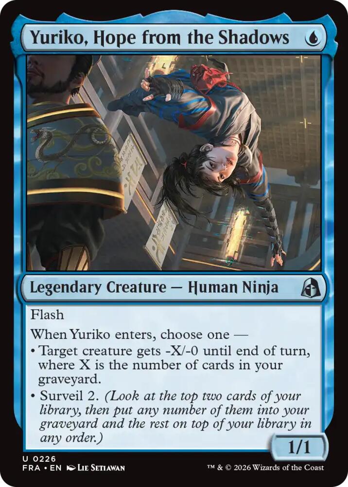 Yuriko, Hope from the Shadows (226) [Reality Fracture] | Boutique FDB TCG