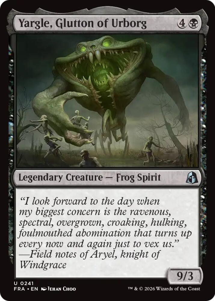 Yargle, Glutton of Urborg (241) [Reality Fracture] | Boutique FDB TCG