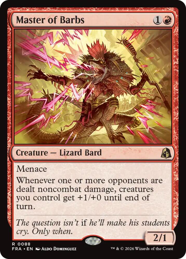 Master of Barbs (88) [Reality Fracture] | Boutique FDB TCG