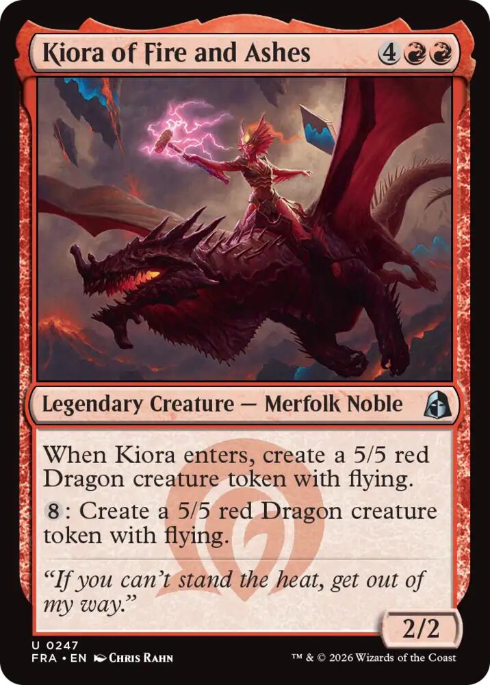 Kiora of Fire and Ashes (247) [Reality Fracture] | Boutique FDB TCG