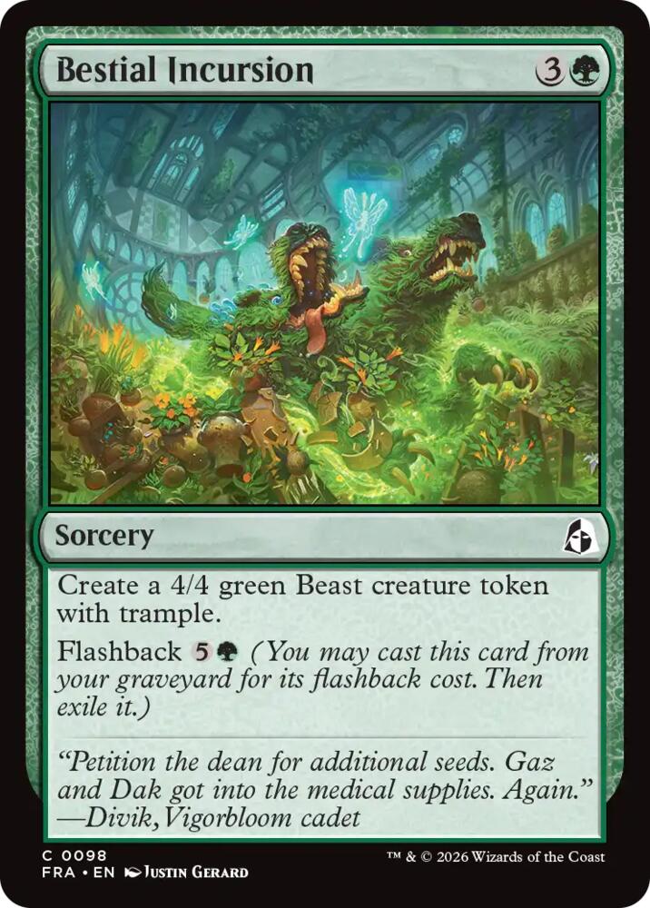 Bestial Incursion (98) [Reality Fracture] | Boutique FDB TCG