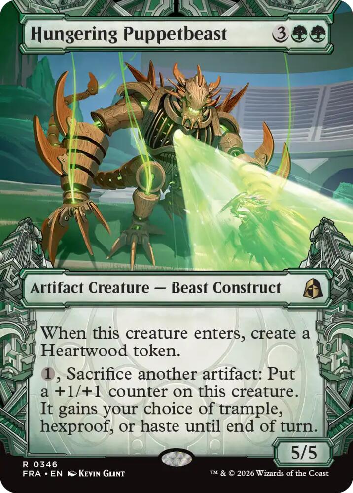 Hungering Puppetbeast (Showcase) (346) [Reality Fracture] | Boutique FDB TCG
