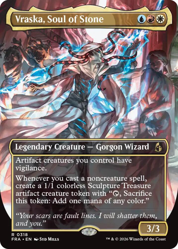 Vraska, Soul of Stone (Borderless) (318) [Reality Fracture] | Boutique FDB TCG