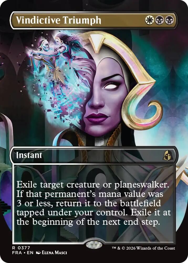 Vindictive Triumph (Borderless (377) [Reality Fracture] | Boutique FDB TCG
