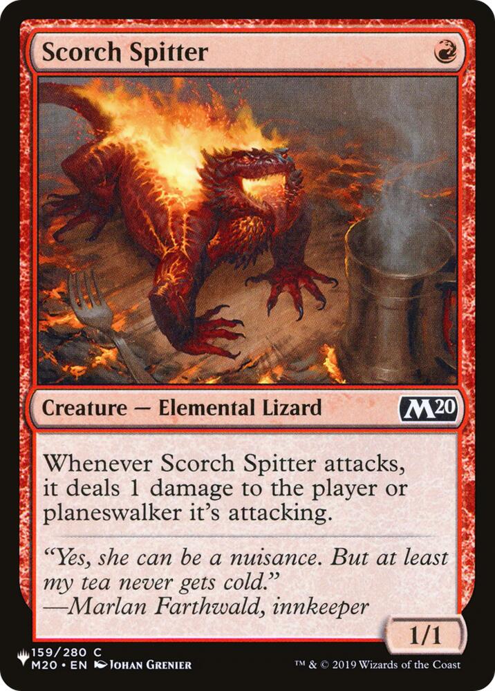 Scorch Spitter (159) [The List] | Boutique FDB TCG