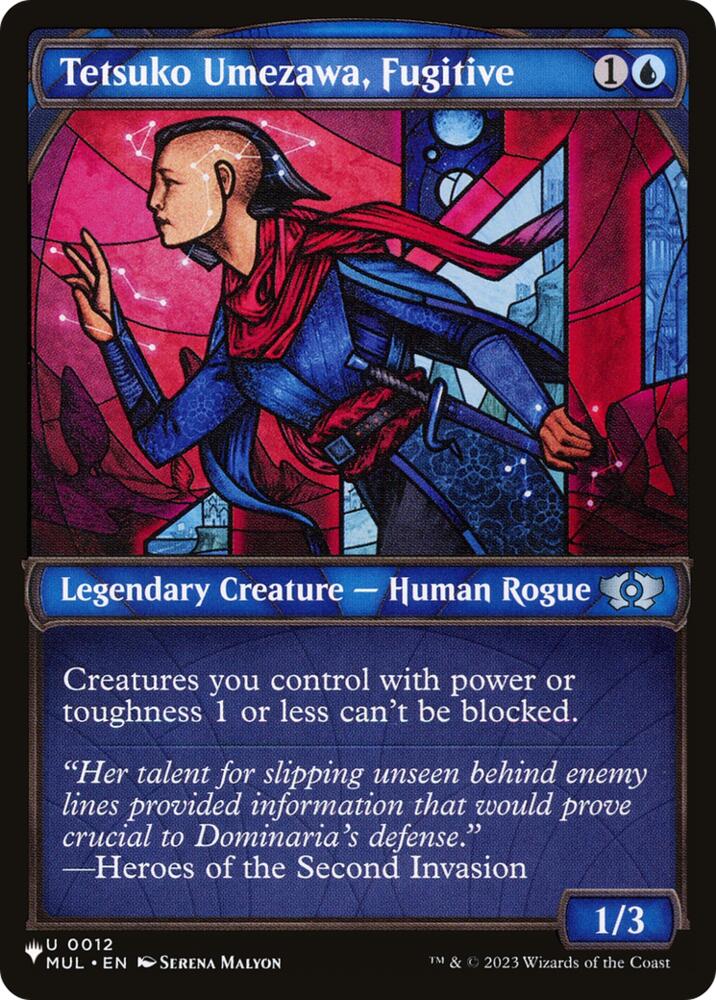 Tetsuko Umezawa, Fugitive (MUL) (12) [The List] | Boutique FDB TCG