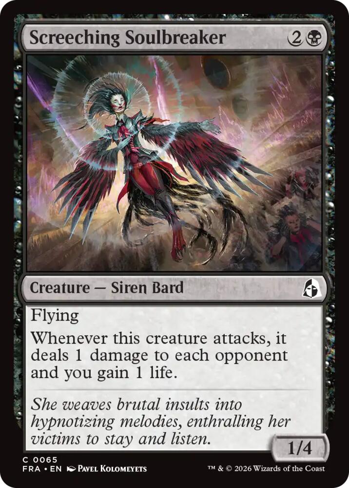 Screeching Soulbreaker (65) [Reality Fracture] | Boutique FDB TCG