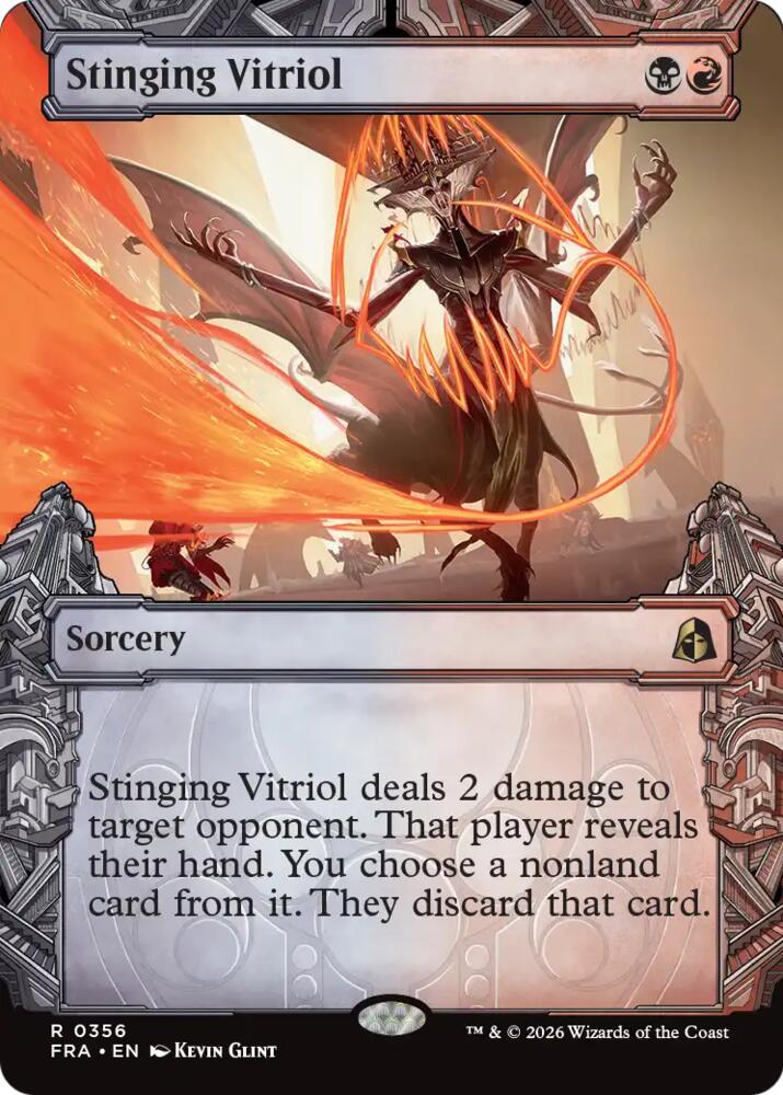 Stinging Vitriol (Showcase) (356) [Reality Fracture] | Boutique FDB TCG