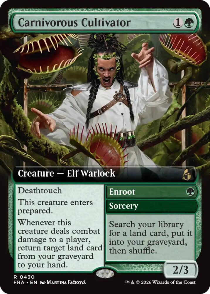 Carnivorous Cultivator (Extended Art) (430) [Reality Fracture] | Boutique FDB TCG