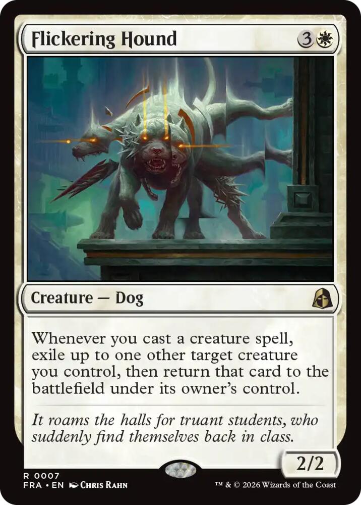 Flickering Hound (7) [Reality Fracture] | Boutique FDB TCG