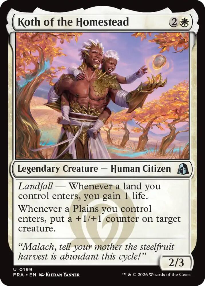 Koth of the Homestead (199) [Reality Fracture] | Boutique FDB TCG
