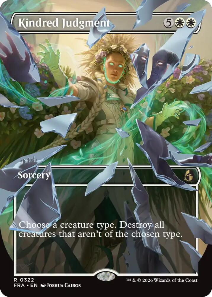 Kindred Judgment (Borderless) (322) [Reality Fracture] | Boutique FDB TCG